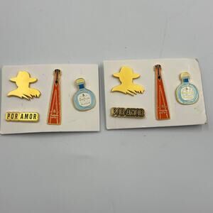 Two Sets Don Julio Advertising Promotional Enamel Pins Limited Edition Tequila